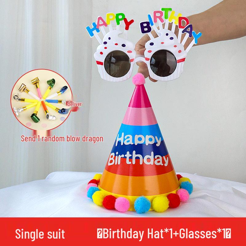 2025 Birthday Hat for Kids & Adults - First Birthday Party, Photo Props, Cake Hat