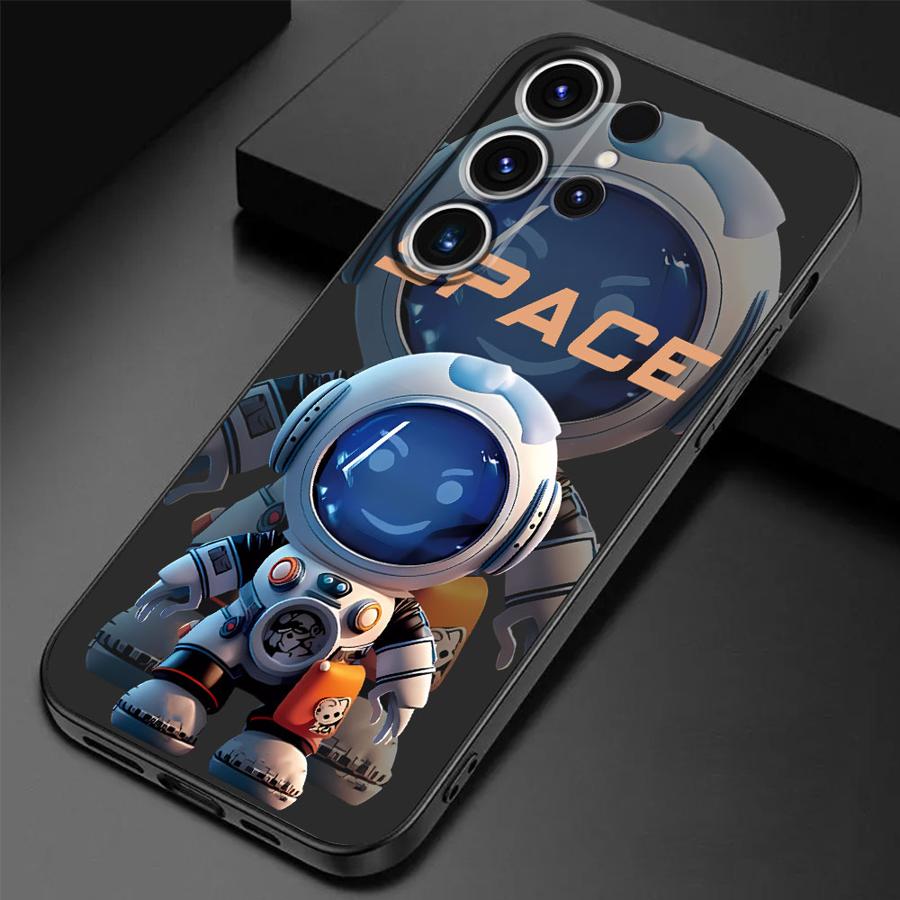 

Luxury Space Astronaut Phone Case for Samsung Galaxy S24 Ultra S23 Ultra S22 Plus S21 5G S20 S21 FE S22 Ultra S24 Soft Funda Galaxy S24