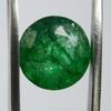 Natural Green Emerald Loose Gemstone 8.15 Ct Round Cut for Jewelry Making and Gem Collections