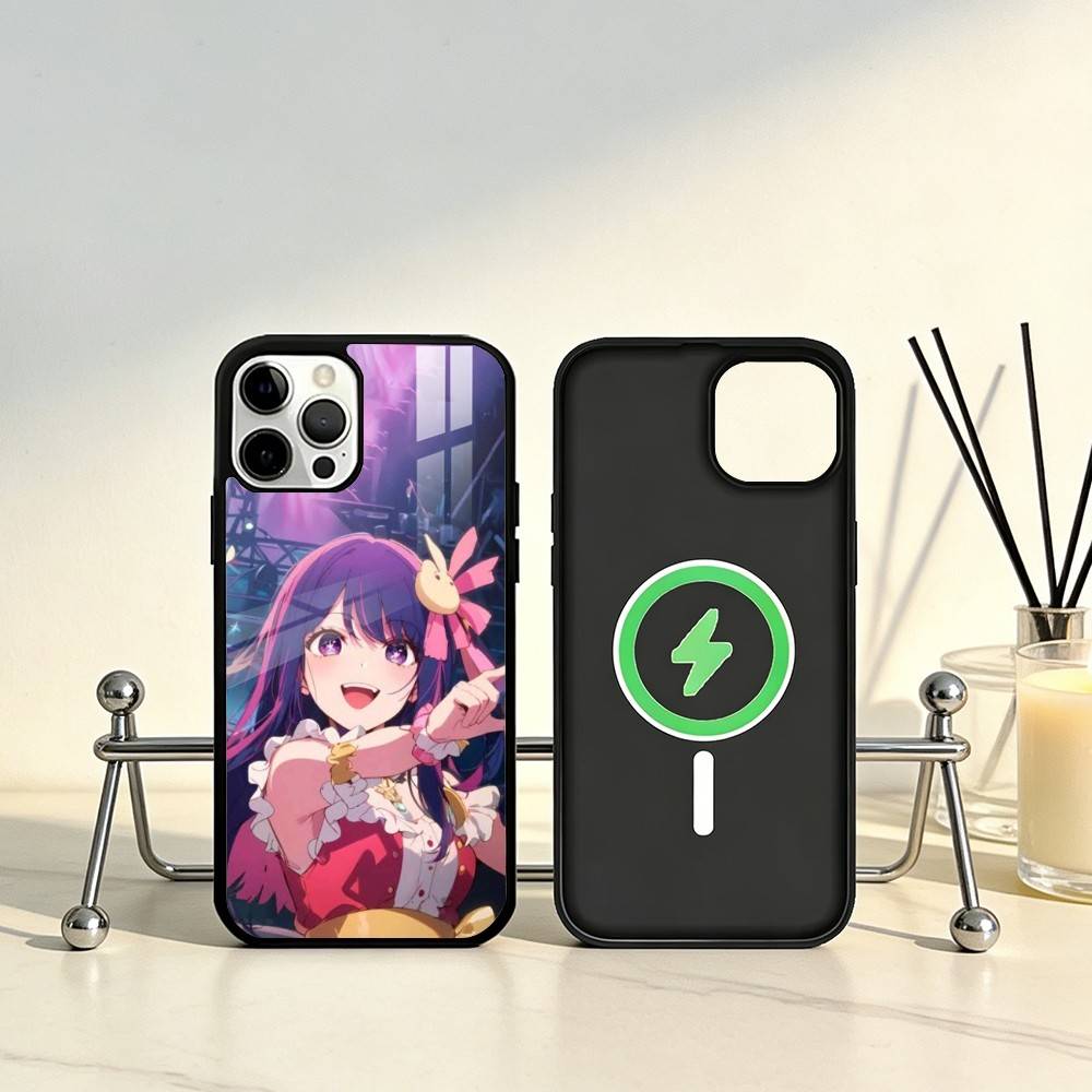 Oshi NO-KO Handyhülle Für iPhone17,16,15,14,13,12,11 Plus,Pro Max Magnetisch Für Magsafe Kabelloses Laden