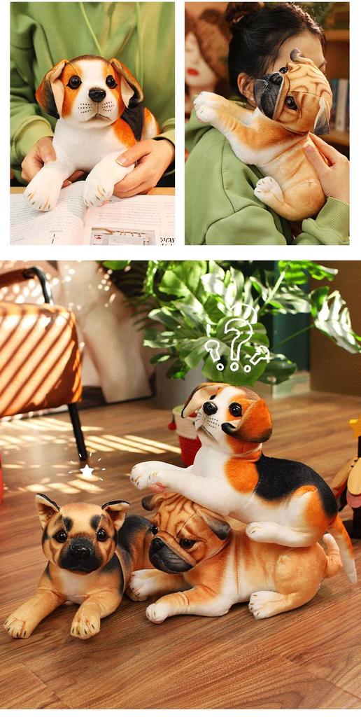 Cute Cartoon Dog Plush Toy - Husky, Akita, Shiba Inu, Beagle Puppy Doll