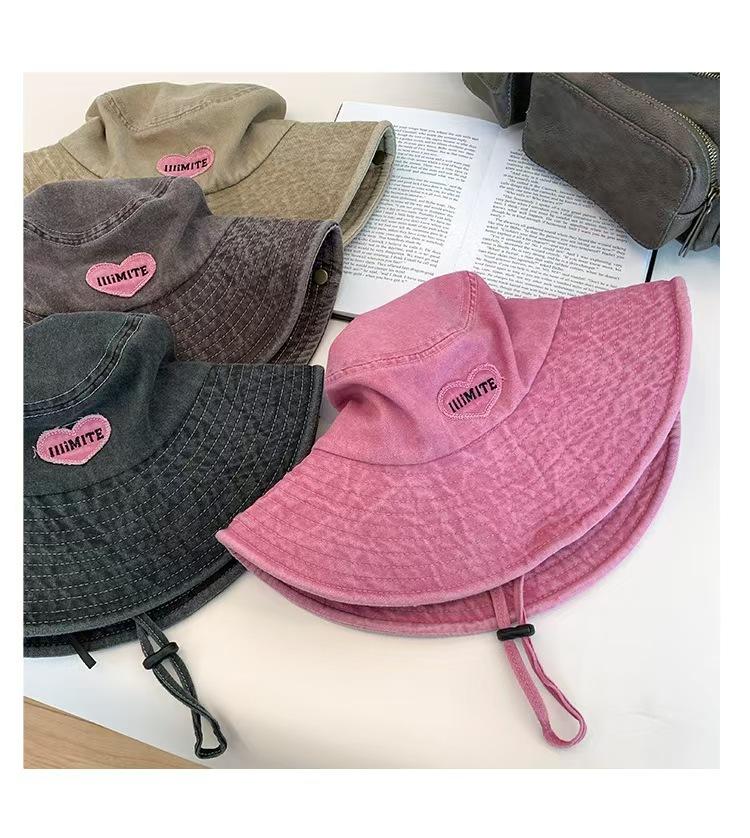 Spice Girl Wind Pink Love Outdoor Hiking Hat Women's Summer Hiking Big Brim Shade Western Cowboy Hat