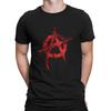 Anarchy Anarchist Symbols Blood Tshirt Homme Mens Tees Polyester T Shirt For Men