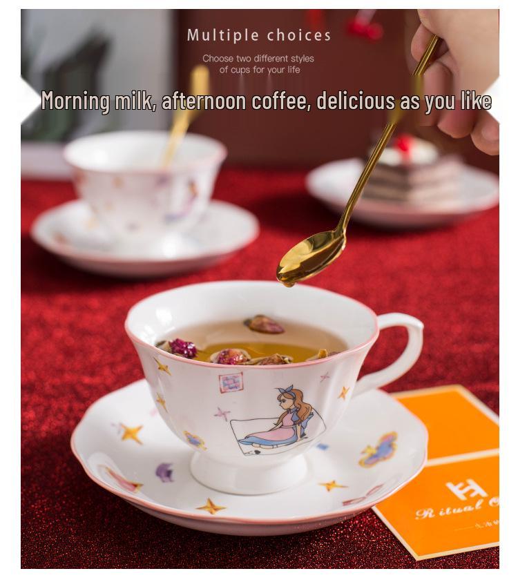 Cana de cafea Alice: Cadou pentru Femei pentru Anul Nou, Ziua de Naștere, Nuntă, Petrecere de Casă Nouă sau Ceai de După-amiază