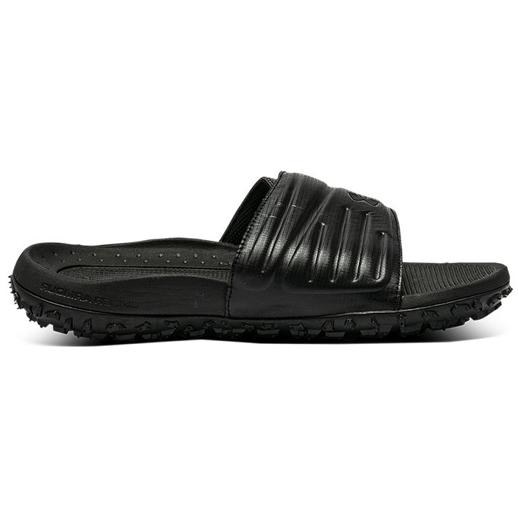 Under Armour Fat Tire Slides Black Men Sneakers 3023749-002