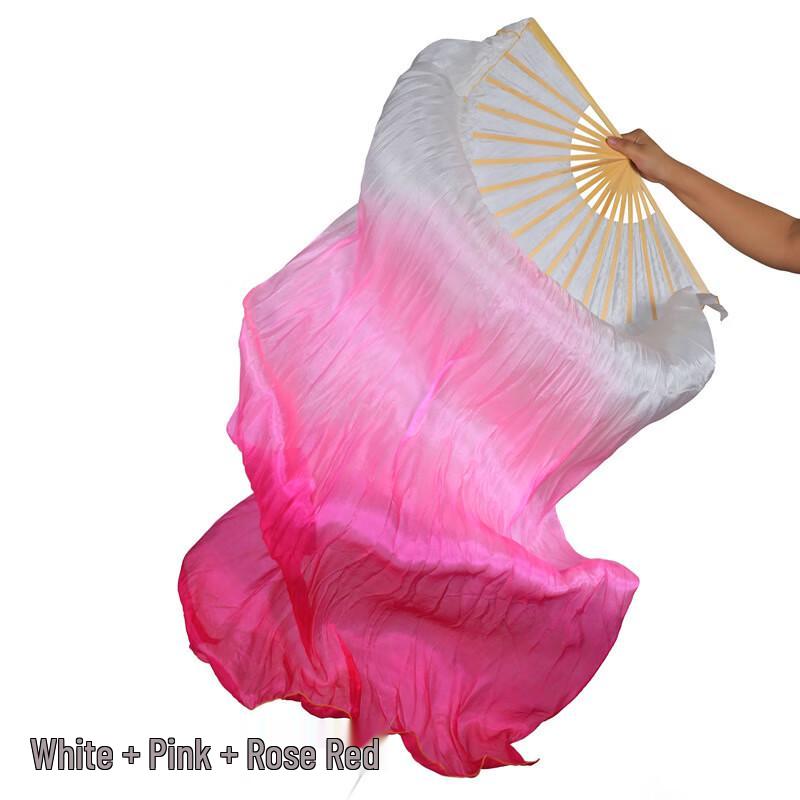 Ning Juli Silk Gradient Belly Dance Fan Right Hand 1.8m