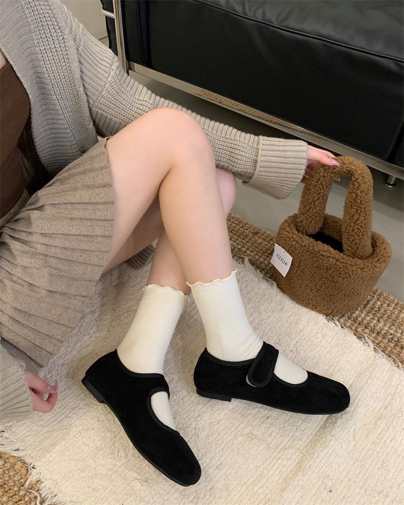 2025 autumn and winter new fashion versatile thick-bottomed fluffy slippers women's outer wear bag head cotton slippers ugly and retro