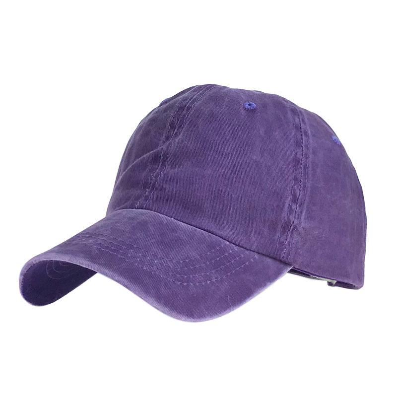Baseball Cap Washed Cotton Men Women Snapback Hat Vintage Hip Hop Caps Solid Color Dad Hat Bone Casquette Outdoor Casual Sport