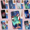 America Flag Statue of Liberty Funda For Xiaomi Redmi Note 14 13 Pro 9 10 11 12 Pro 10S 11S 12S Redmi 14C 13C 10C 12C Case