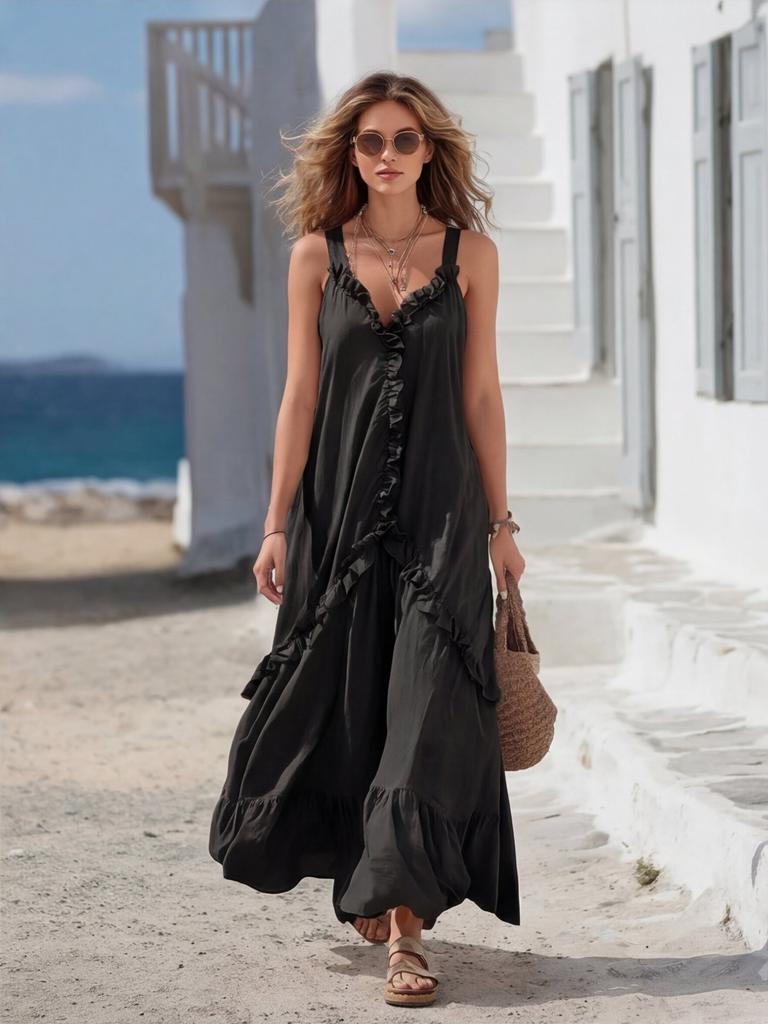 Damen Sommer Lässige Festliche Kleider Für Frauen Hochzeitsgast Brautjungfernkleider Partykleid