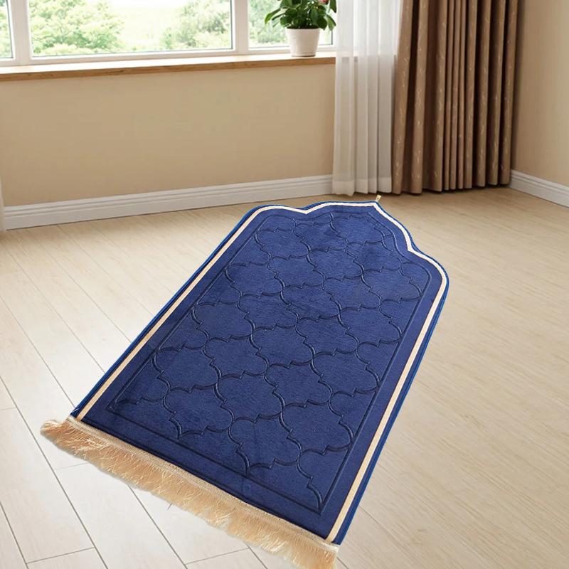 Cross-border Irregular Prayer Flannel Thick Short Pile Gift Sponge-Printed Carpet
