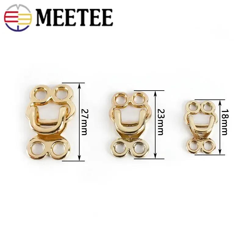 20Sets 18-27mm Metal Invisible Garment Hook Jeans Pants Skirts Adjust Clasp Decoration Buttons DIY Sewing Crafts Accessories