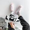 Board shoes women's mixed batch 2025 winter new rubber muffin soft sole panda color matching casual sports shoes women's mixed batch