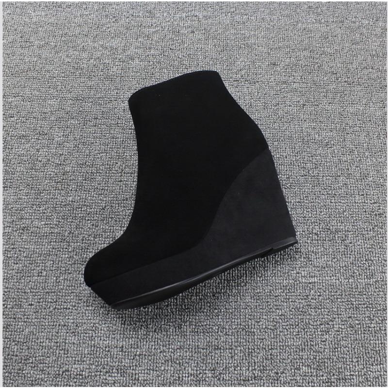 Fashion Temperament 2025 New Booties Spring and Autumn Winter Heightened Comfortable Platform Single Boots