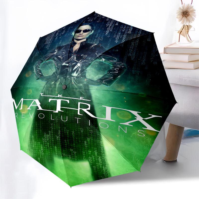 1pc Matrix Revolutions: Neo's Vision Umbrella with Plastic Handle,Suitable for All Seasons Travel Outdoor Multi-functional UmbrellaDCS018