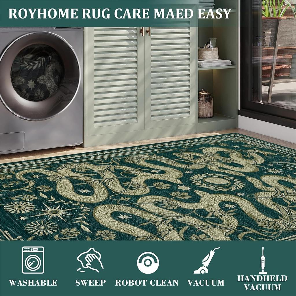Corridor Carpet Runner Rug Green Machine Washable Floor Mat Hallway Carpets Home Decoration Rug for Bedroom Bedside Rugs