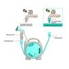 Retractable 50FT Garden Hose Reel Design with Multi Pattern Nozzle for Patios Use Water Hose