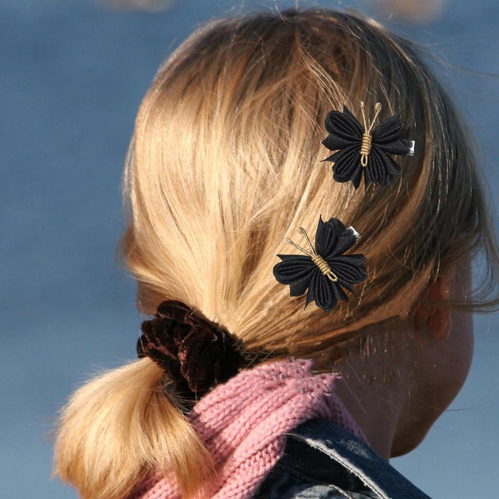 2 Pieces Butterfly Hair Clips Curly Straight Hair Versatile Braids Hair Accessories Hair Pins for Wedding Birthday Gifts Street