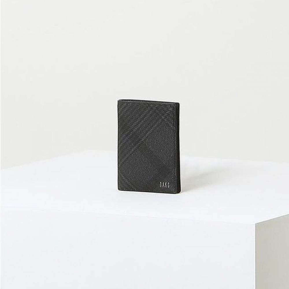 

Daks Black Check Leather Slim Wallet Dbwa2e094 Single option