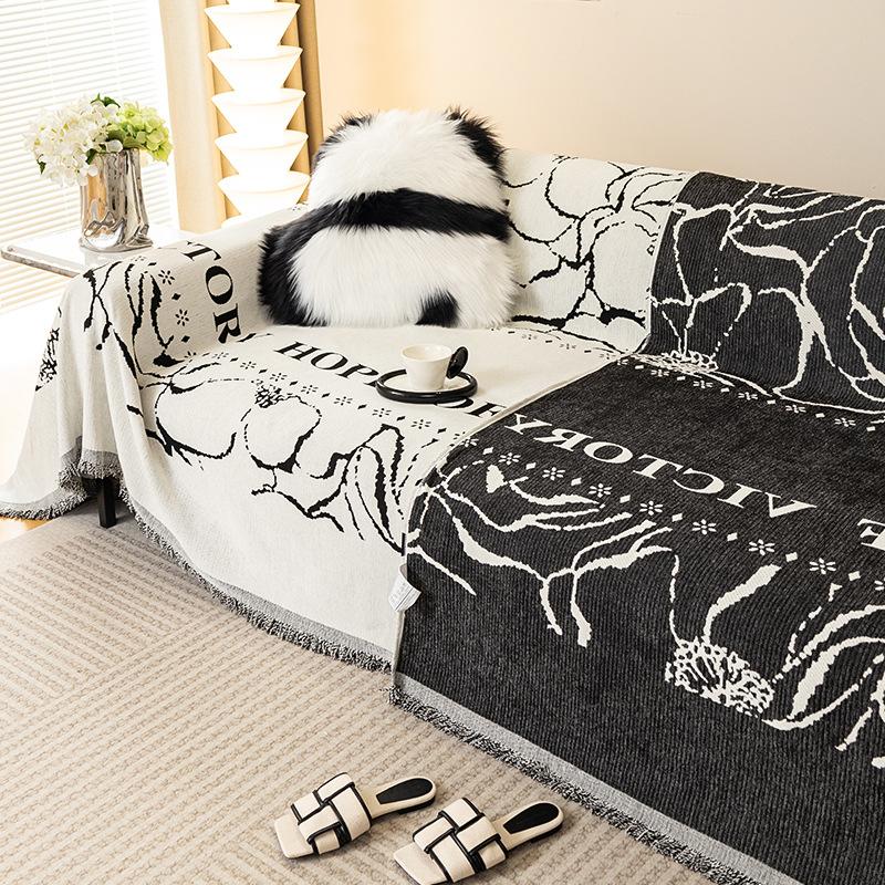 Nordic High-Grade Sofa Towel Full Cover Cloth Chenille Non-Slip All-Inclusive Universal Sofa Cover All-Season Universal Seat Cushion