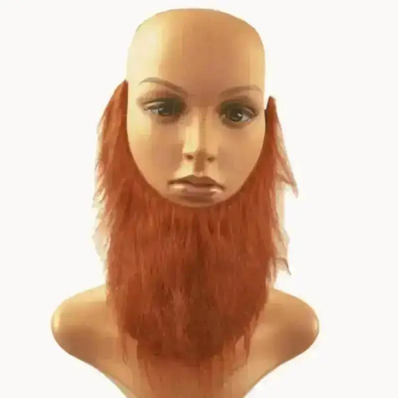 New Long Fakes Beard Mustache Party Halloween Decoration Festival Supplies Male Men U Shape Artificial Beard Party Favors