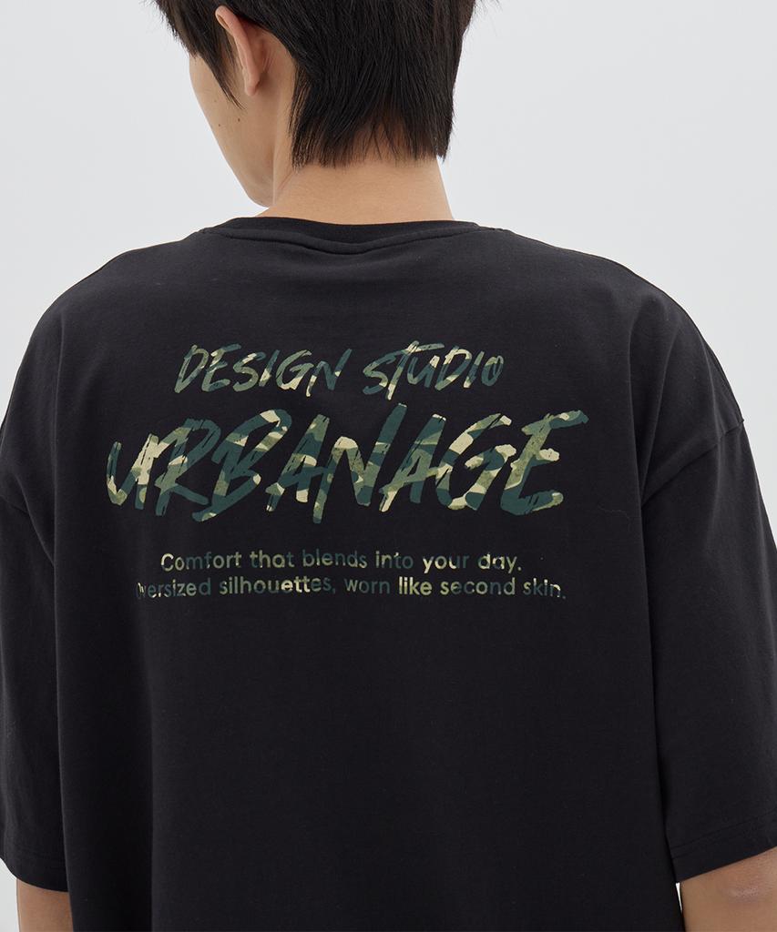 Urban Age [2Pack] Design Studio Logo Oversized Short Sleeve_4Color (Type A)