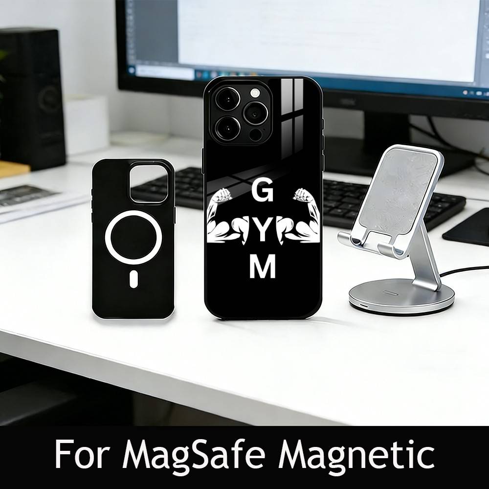 Gym Moode On Phone Case For iPhone17,16,15,14,13,12,11 Plus,Pro Magnetic For Magsafe Wireless Charging