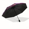 Vibrant Mandala Patterned Rug: Bohemian Style Home DecorUmbrella, Portable 3-Fold Umbrella for Men & Women,Christmas Gift ES155