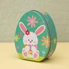 Iron Box Easter Candy Box Tinplated Eggshells Pattern Container for Party Organizing and Displaying