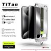 iPhone 16 Dust-Free HD Anti-Peep Screen Protector 12-Pack with Application Tools, 15 Tempered Glass Stickers