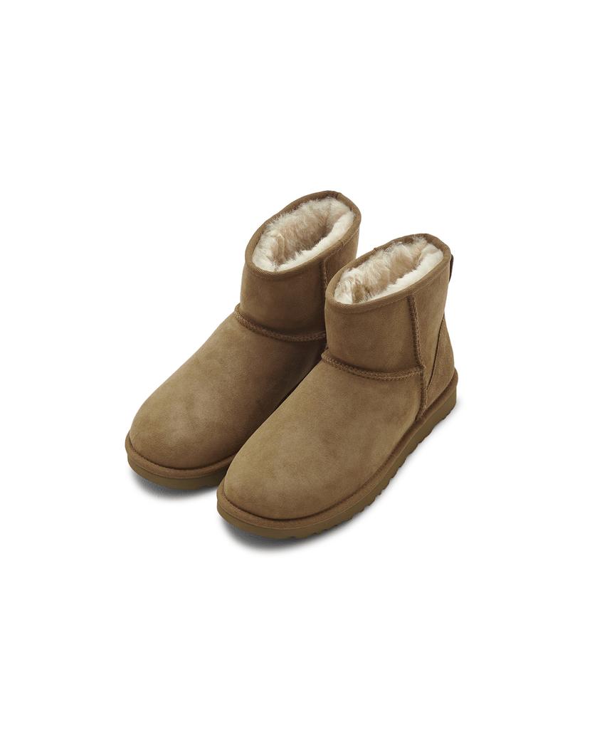 Ugg Ugg Overlock Stitch Mini Boots (Classic Mini Ii) W - Chestnut / 1016222Che