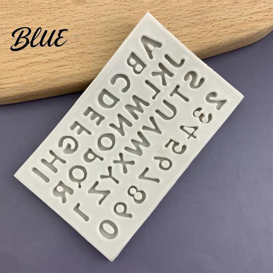 Flexible Molds for Fondant Alphabet Number Silicone Mold Cake Decorating Mini Letters 0-9 Baking Tool Bakery Supplies Cakes Non-stick Resin