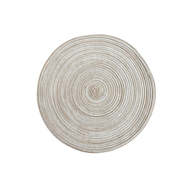 2025 New Woven Circular Anti Slip and Heat-resistant Cotton Yarn Placemat for Household Dining Table Insulation