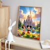 Disney diamond painting Mickey Mouse Minnie Donald Duck castle scenery handmade diy mosaic art painting kit home decoration