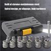14 Pcs Impact Bolt Nut Remover Set Cr-Mo Steel Bolt Extractor Tool Set for Industrial