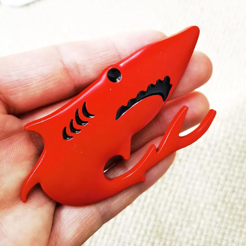 Squalo Metallo Adesivo per Auto Etichetta Modificata 3D Tridimensionale Copri Graffi Adesivo Personalizzato Adesivi per Carrozzeria Auto Etichetta Posteriore Auto