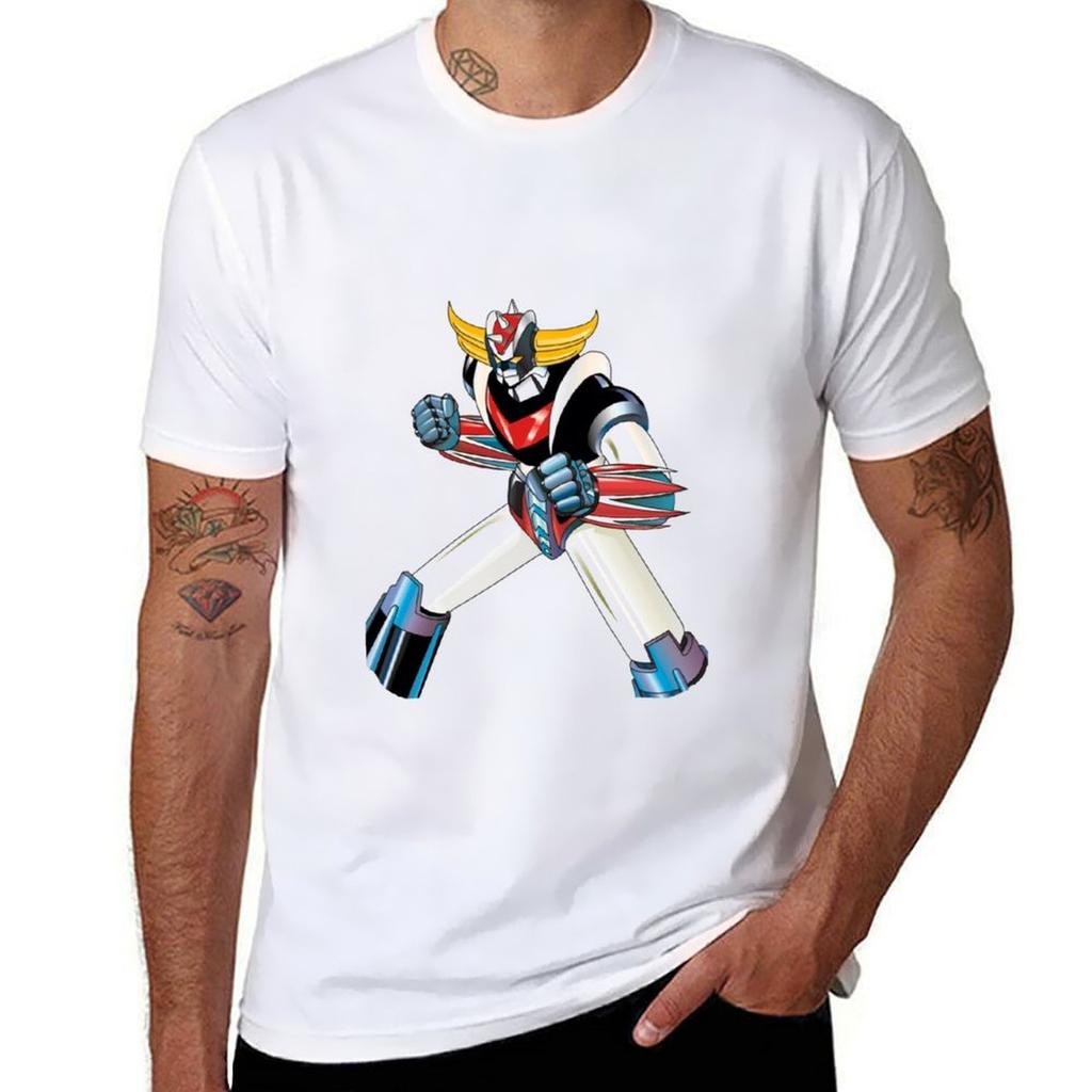 Goldrake T-Shirt No Iron Casual Short Sleeve Top
