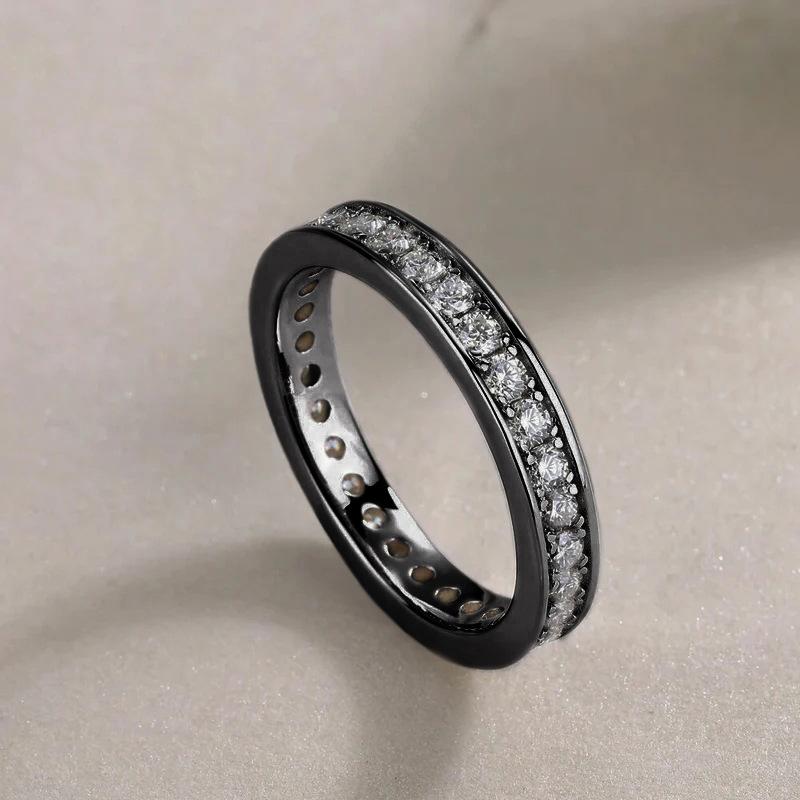 New 2026 Minimalist Thin Rings for Women Wedding Brilliant Cubic Zircon High Quality Versatile Female Finger Ring Jewelry