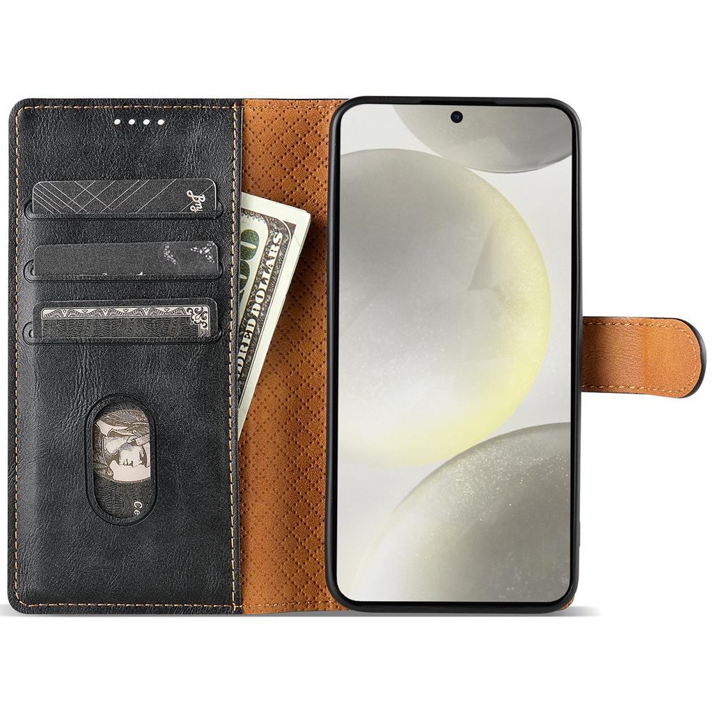 N.BEKUS CSJ-001 For Samsung Galaxy A55 5G Case Leather Phone Cover with Wallet Stand