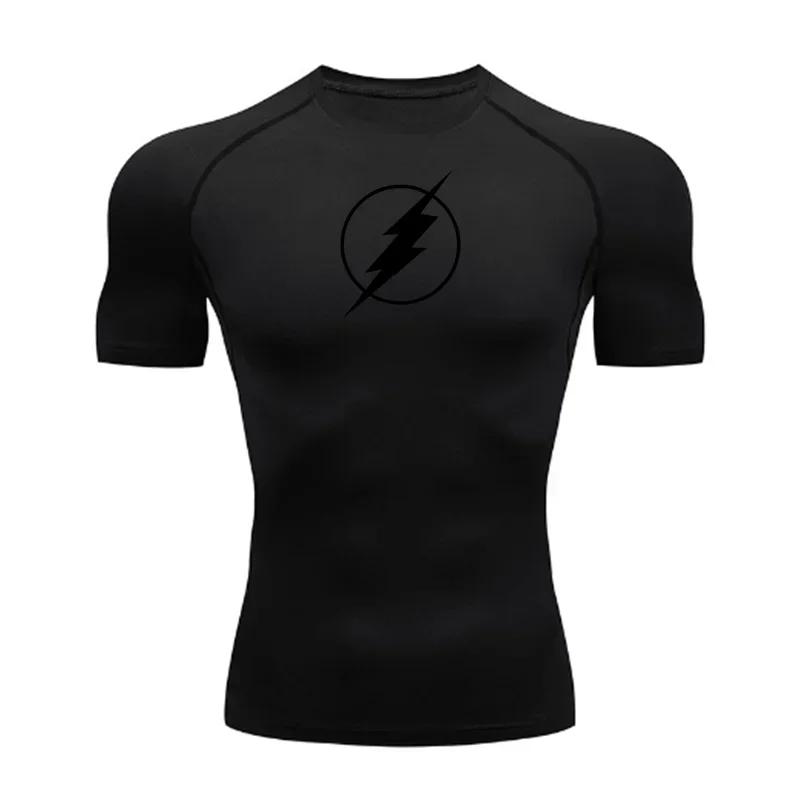 Jogging Quick-drying Breathable Top Summer Men's Running Compression T-shirt Short-sleeved T-shirt Gym Fitness Shirt