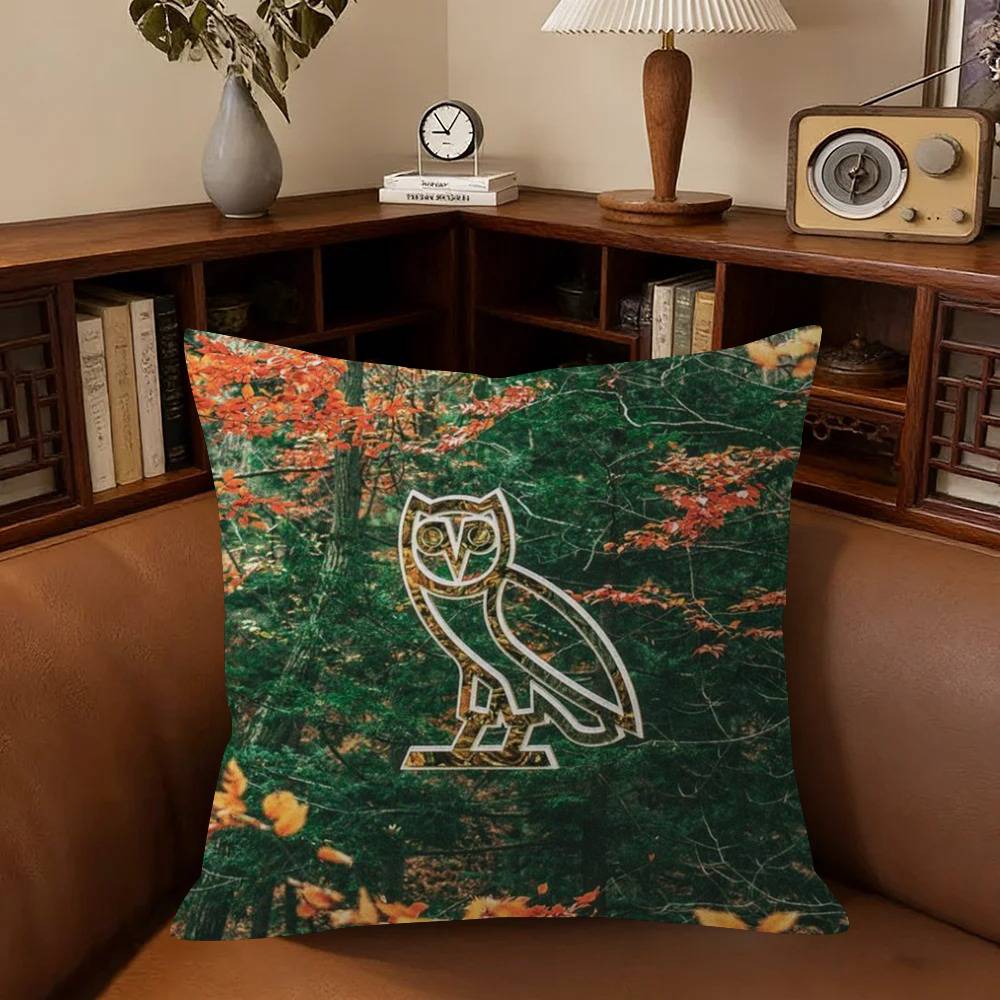 Octobers Very OwnO Owls OVO   Cushion Cover x Polyester Sofa Cushions Decorative Throw Pillows Home Decoration Pillowcover