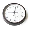 KATOMOKU Muku Clock 13 Brown Wall Clock with Continuous Second Hand km-104BR 306mm (quartz Clock)