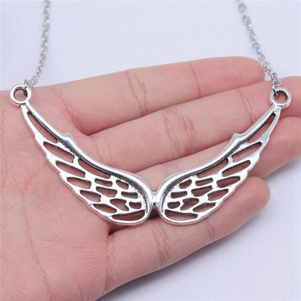 45cm Oder 70cm Lange Kette Halskette Flügel Engel Hochzeitsschmuck Zubehör QN003