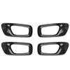 Inner Door Handle Bowl Panel Cover 4* For Honda Civic - ABS Carbon Fiber
