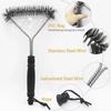 Stainless Steel BBQ Grill Brush – Non-Stick, Heavy-Duty Wire Cleaning Tool for Barbecue Accessories