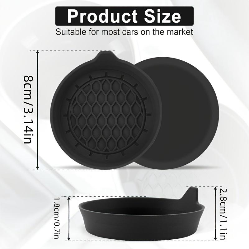 2pcs Car Cup Holder Coasters, Silicone Cup Holder Inserts, Universal Anti-Slip Cup Holders, Auto Parts Interior Trim Men's and Women's Interior Sets