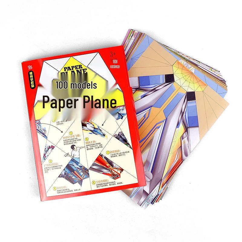 Colorful Origami Paper Airplanes: 100 Models with Video Tutorial for Kids