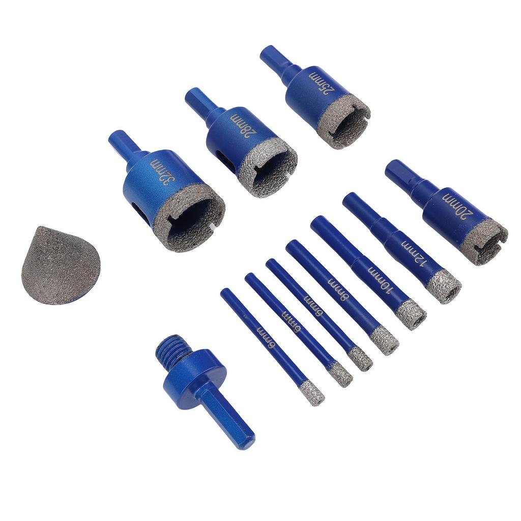 Diamond Hole Saw Kit Tile Drill Bits High Carbon Steel Diamond Drill Core Bits with Case for Porcelain Ceramic Granite