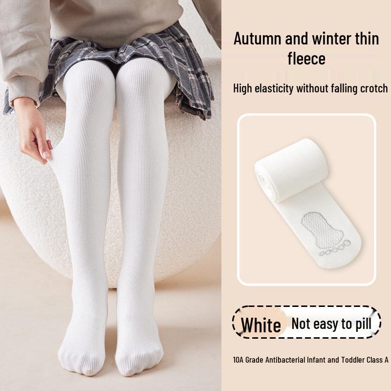

Girls Fleece-Lined Thick Winter Black Leggings for Older Children L (Height 105-125cm) 6-9 years
