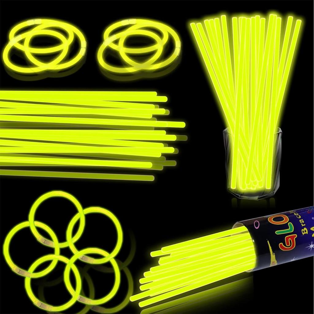 100pcs Glow Stick Night Light Props For Gatherings Festival Birthday Party Concert Cheering Props Wrist Decoration
